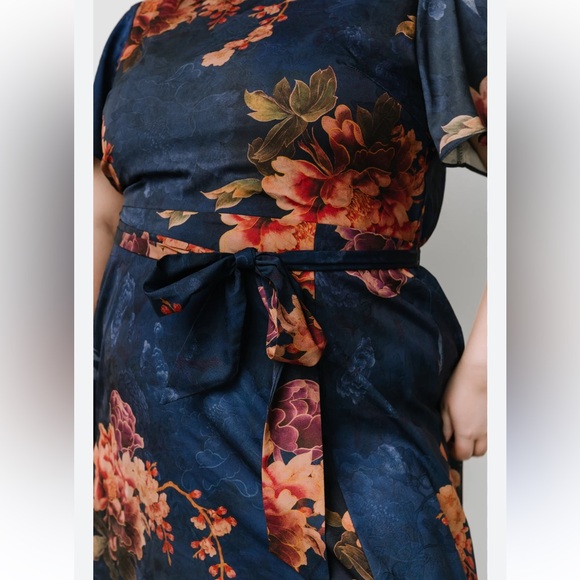 NWT Baltic Born Maxi Dress Floral with Side Slit Womens sz 2X - Picture 3 of 16